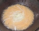 ツナと新玉ねぎの茶漬けワンパンパスタ作り方5写真