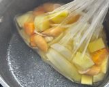 防災レシピ🍲湯煎で作るソーセージのポトフ作り方4写真
