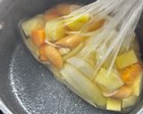 防災レシピ🍲湯煎で作るソーセージのポトフ作り方4写真