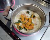 カボチャとベーコンの豆乳スープ作り方3写真