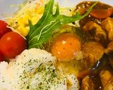 煮こみレトルトカレー●チキンたまごカレー作り方4写真