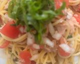 トマトとツナの和風冷製パスタ😋作り方8写真