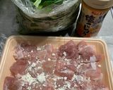 鶏もも肉と小松菜のミルク煮（コンソメ）作り方1写真