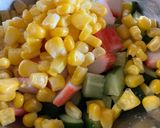 モッツァレラとカニカマ野菜たっぷりサラダ作り方7写真
