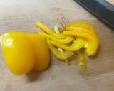 パプリカとトマトのオリーブオイルサラダ作り方1写真