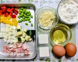 フランス料理!夏野菜と豆腐のケークサレ作り方1写真