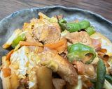 時短：鶏もも肉と野菜のほんのり味噌炒め作り方6写真