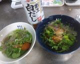 簡単に!お吸い物にも!豆苗とミニトマト作り方18写真