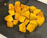レンジで簡単！コーンとキュウリのかぼちゃサラダ作り方2写真