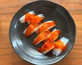 こんにゃくのコチュジャン味噌田楽🍢作り方3写真