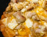 三つの具材で●親子豆腐丼作り方3写真