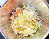 黒酢とたまり醤油のキャベツコーンサラダ作り方1写真