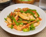 鶏胸肉の青椒肉絲っぽい炒めもの作り方8写真