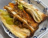 【活用朝食】ミートとチーズのホットサンド作り方3写真