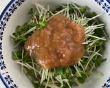 ちくわと貝割れ菜の梅肉和え作り方5写真