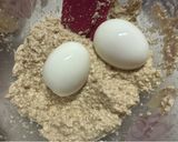 舞茸と小松菜とゆで卵のクリーミー和え作り方5写真