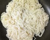 残った冷や麦を蒸し焼きそばに作り方3写真