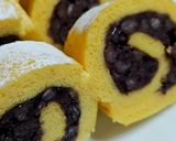 ★低糖質‼おからで作る粒あんロールケーキ作り方9写真