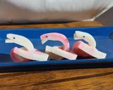 紅白蒲鉾で作ったヘビ飾り♪作り方2写真