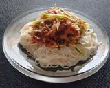 簡単♡胡瓜と茗荷のピリ辛なめ茸そうめん♪作り方3写真