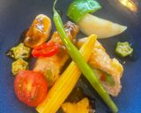 夏野菜の酢豚作り方16写真