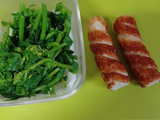 ちくわに青菜