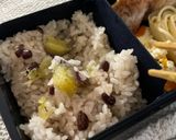 腸活さつまいも小豆ご飯炊き込みご飯　作り方2写真