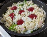 きしめんナポリタン作り方5写真