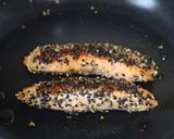 フライパンで簡単！鮭のごまみりん漬け焼き作り方4写真
