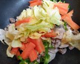 簡単夕飯！野菜たっぷりキャベツ豚バラ野菜炒め主菜作り方7写真