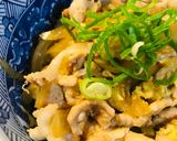 プチ丼●豚肉のあまから丼作り方4写真