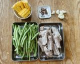 スペアリブとインゲン豆の煮込み料理と花巻作り方1写真