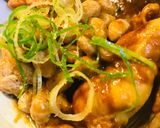 小鉢レシピ●カレーと煮こんだ鶏皮＆納豆作り方1写真