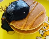 喉にやさしい☆チョコハニーパンケーキ🍫🍯作り方3写真