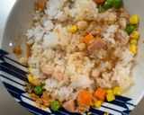 レンジ簡単洋風スタミナ丼味オムライス弁当作り方7写真