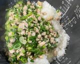 簡単！鷄とねぎの混ぜめし作り方3写真