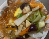 簡単洋風ウスター梅味豚こま大根青椒肉絲風作り方13写真