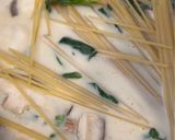 きのこの豆乳レモンクリームパスタ作り方3写真