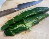 たたききゅうりのネギ塩レモン作り方1写真