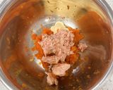 ヘルシー♪野菜をにんじんツナディップで作り方2写真