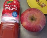 カゴメトマトジュース🍅にリンゴ🍎作り方1写真