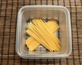 【牛乳でクリームパスタ】電子レンジ調理作り方1写真
