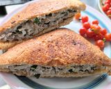パンの耳で絶品餃子ホットサンド☆作り方5写真
