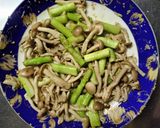レンジで簡単✿アスパラと しめじの ごま味噌和え作り方7写真