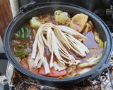 野菜たっぷりヘルシーカレー鍋☆ルー＆ツユ作り方8写真