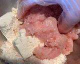 甘辛だれの鶏つくね豆腐ハンバーグ作り方3写真