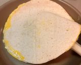 チーズベーコン卵と野菜のトルティーヤ作り方4写真