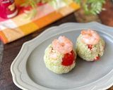 海老とトマトのジェノベーゼ風パリおにぎり作り方5写真