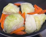 夏の夕飯の副菜♡キャベツと人参白だし蒸し作り方2写真