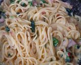 ヨウサマの減塩ペペロ&ナーラパスタ作り方4写真